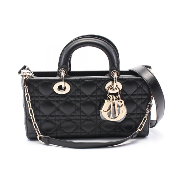Christian Dior Lady D-Joy Medium Cannage Hand crossbody bag M0540ONGE leather BK