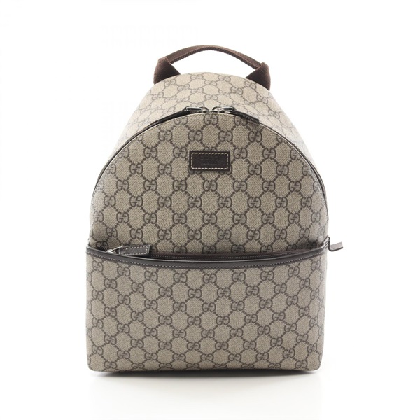 GUCCI Chilled license GG Supreme Rucksack Backpack zip bag 271327 canvas leather