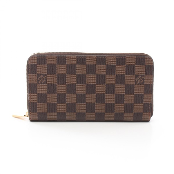 LOUIS VUITTON Zippy Organizer Long wallet N60003 Damier canvas Ebene Used unisex