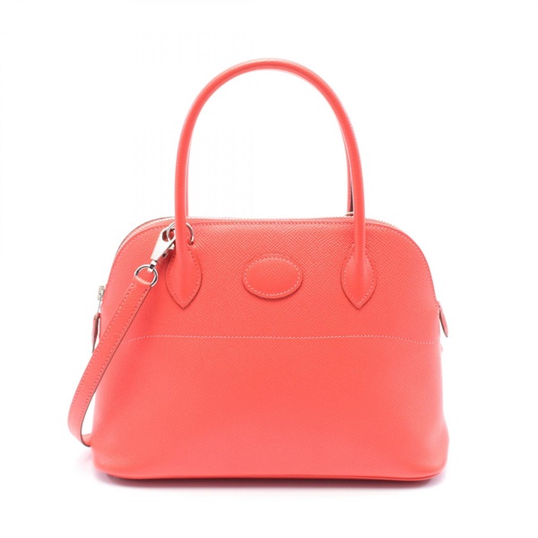 HERMES Bolide27 2way Handbag Epsom leather Pink Rose jaipur Used Women P SHW