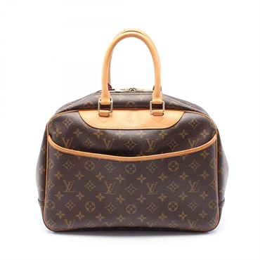 LOUIS VUITTON Deauville Bowling Vanity Hand bag M47270 Monogram leather Brown LV