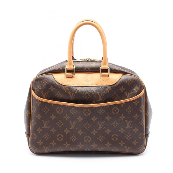 LOUIS VUITTON Deauville Bowling Vanity Hand bag M47270 Monogram leather Brown LV