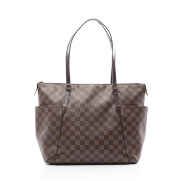 LOUIS VUITTON Totally MM Tote shoulder Bag N41281 Damier Ebene Used LV