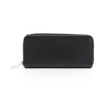 LOUIS VUITTON Zippy Vertical long wallet M58412 Taurillon leather Black used LV