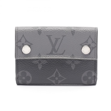 LOUIS VUITTON Discovery compact wallet M45417 Monogram eclipse canvas Black used