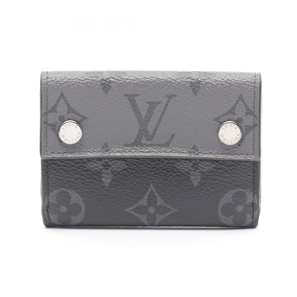LOUIS VUITTON Discovery compact wallet M45417 Monogram eclipse canvas Black used