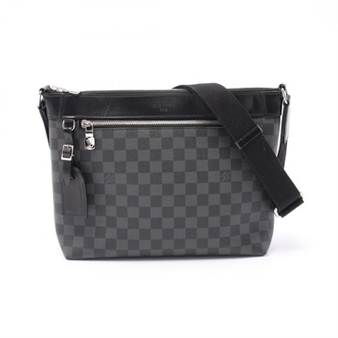 LOUIS VUITTON Mick PM NM Shoulder Bag N40003 Damier graphite canvas Black Used