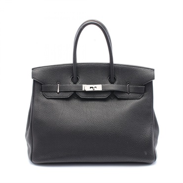 HERMES Birkin 35 Hand bag J Togo leather Black Used SHW