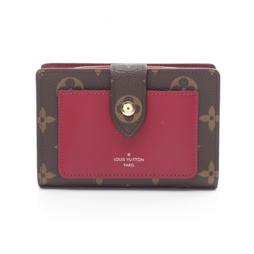 LOUIS VUITTON Portefeuille Juliet wallet M69433 Monogram canvas Brown pink Used