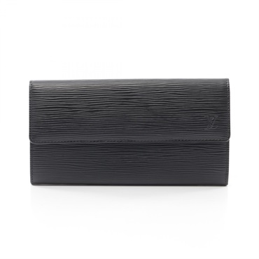 LOUIS VUITTON Pochette Porte-monnaie Credit walle M63592 Epi leather Black Used