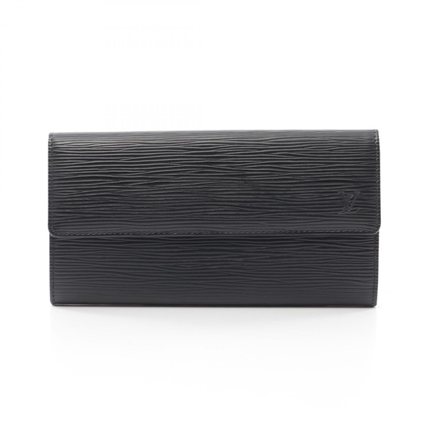 LOUIS VUITTON Pochette Porte-monnaie Credit walle M63592 Epi leather Black Used