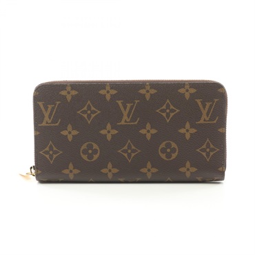 LOUIS VUITTON Zippy around long wallet M42616 Monogram canvas Brown Used unisex