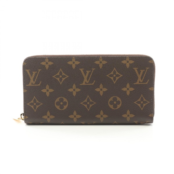 LOUIS VUITTON Zippy around long wallet M42616 Monogram canvas Brown Used unisex