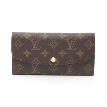 LOUIS VUITTON Portefeuille Emily Bifold wallet M60697 Monogram canvas Brown Used