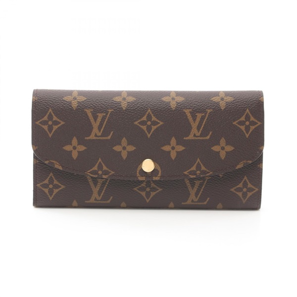 LOUIS VUITTON Portefeuille Emily Bifold wallet M60697 Monogram canvas Brown Used