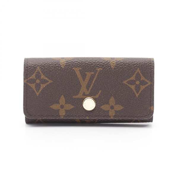 LOUIS VUITTON Multi cles4 key holder case M69517 Monogram canvas Brown Used LV
