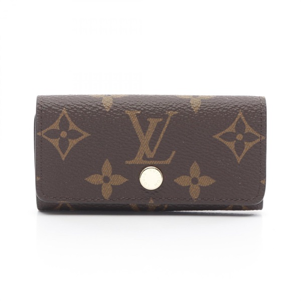 LOUIS VUITTON Multi cles4 key holder case M69517 Monogram canvas Brown Used LV