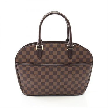 LOUIS VUITTON Saria ORIENTAL Handbag N51282 Damier canvas Brown Ebene Used Women