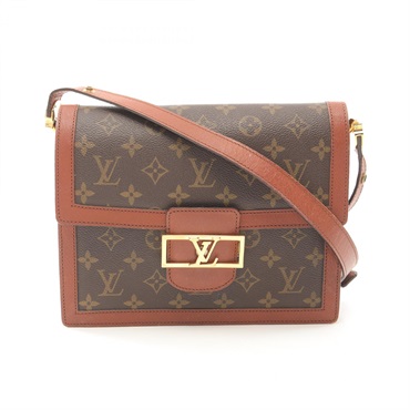 LOUIS VUITTON Sac Dauphine Shoulder Bag M51410 Monogram Brown Used crossbody LV