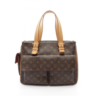 LOUIS VUITTON Multiple cite Handbag M51162 Monogram canvas Brown Used Women LV