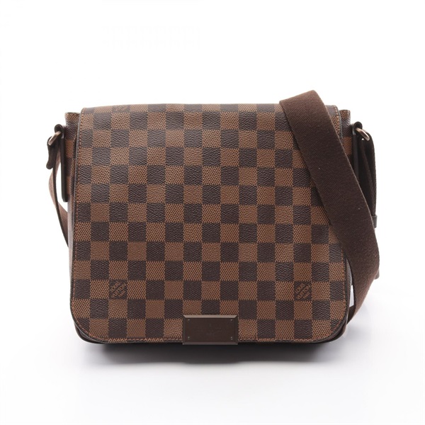 LOUIS VUITTON District PM Shoulder Bag N41213 Damier Ebene Used mens crossbody