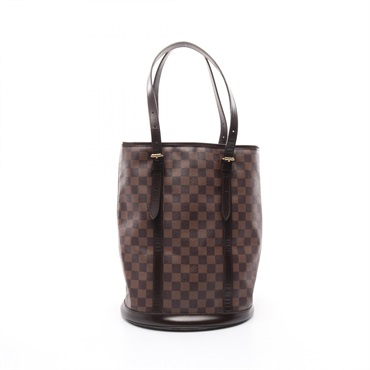 LOUIS VUITTON Bucket GM Shoulder Tote Bag N42236 Damier Brown Ebene Used Women