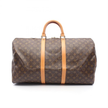 LOUIS VUITTON Keepall 55 Traveling Hand Bag M41424 Monogram Canvas Used LV