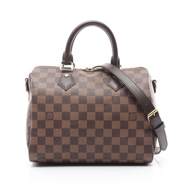 LOUIS VUITTON Speedy Bandouliere 25 2way Handbag N41368 Damier canvas Ebene Used