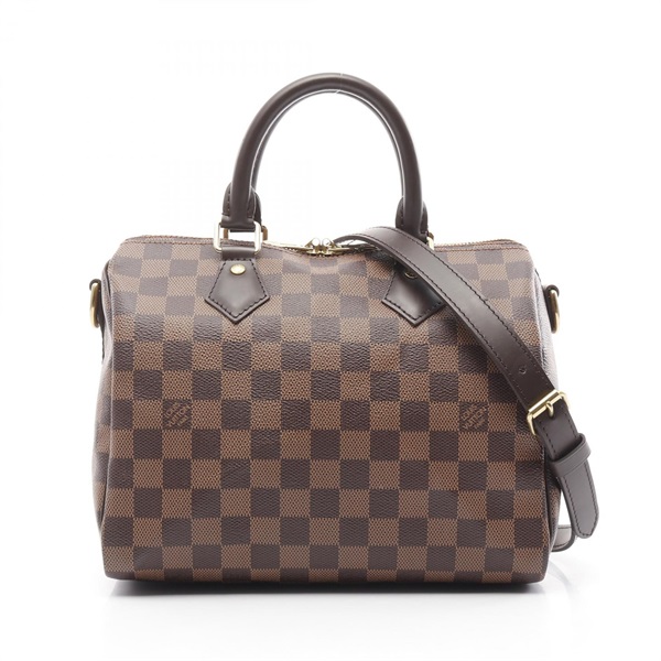 LOUIS VUITTON Speedy Bandouliere 25 2way Handbag N41368 Damier canvas Ebene Used