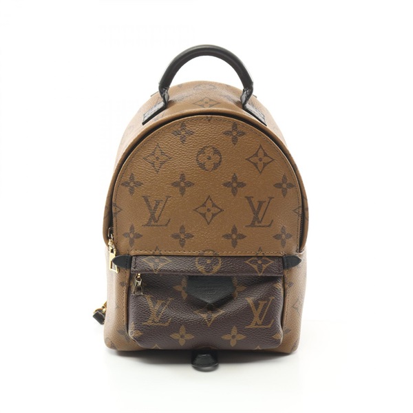 LOUIS VUITTON Palm Springs Backpack Mini M44872 Monogram reverse Brown Used LV