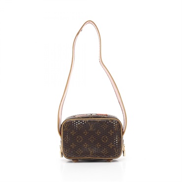 LOUIS VUITTON Mini Trocadero Shoulder Bag M95177 Monogram Perfo Brown used LV