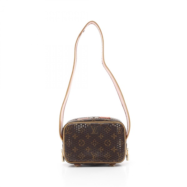 LOUIS VUITTON Mini Trocadero Shoulder Bag M95177 Monogram Perfo Brown used LV