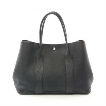 HERMES Garden party PM Tote Bag Y H051559CK89 Negonda leather Used SHW