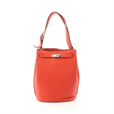 HERMES So Kelly 26 Shoulder Bag Q Togo leather Capucine Used SHW