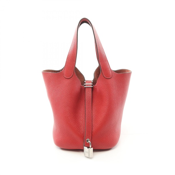 HERMES Picotin Lock PM Hand bag X H060991CKQ5 Taurillon Clemence rouge casaque