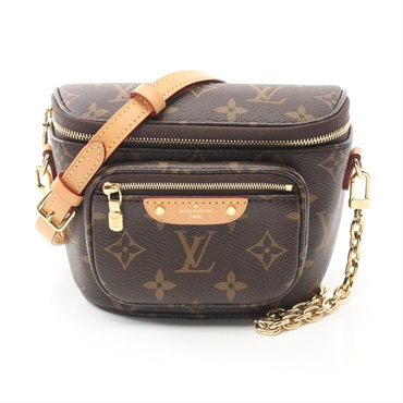Louis Vuitton ミニバッグ ブラウンレザー Louis Vuitton Shoulder bag Monogram Brown Woman Authentic
