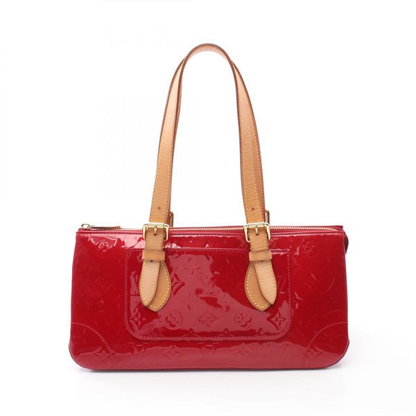 LOUIS VUITTON Rosewood avenue Shoulder Bag M93507 Vernis leather Red Used Women