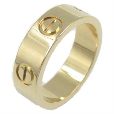 CARTIER Love Ring 18KYG Yellow Gold Used women US size 4.75 #49