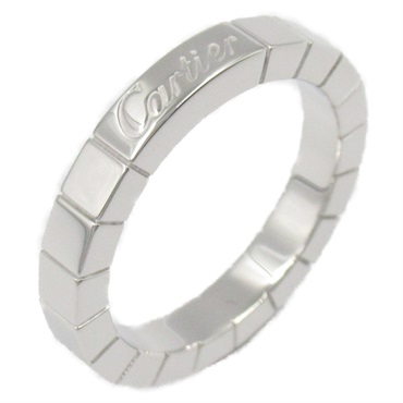 CARTIER Laniere Ring 18KWG White Gold Used women US size 5.25 #50