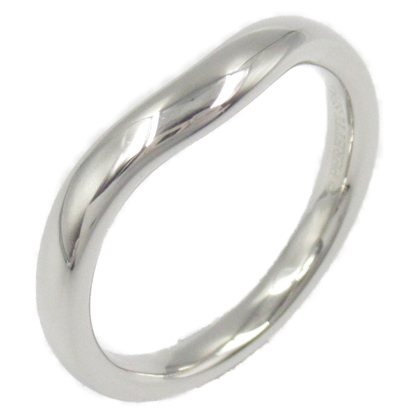 TIFFANY＆CO Curved Ring Pt950 Platinum Used women US size 5.5