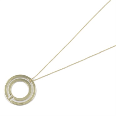 TIFFANY＆CO T TWO Circle Necklace Pendant 18KYG Yellow Gold Used women