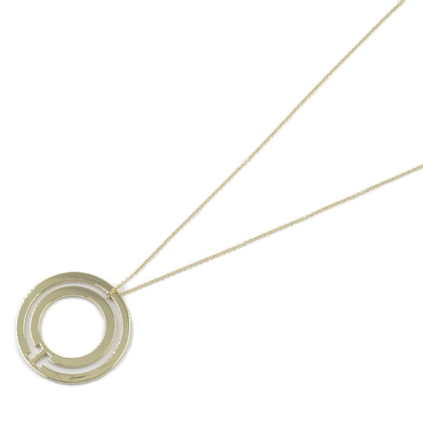 TIFFANY＆CO T TWO Circle Necklace Pendant 18KYG Yellow Gold Used women