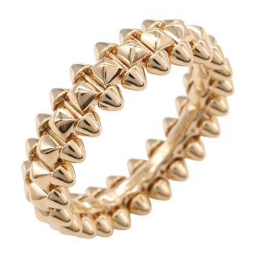 CARTIER Crash de Cartier Ring SM 18KPG Pink Gold Used unisex Us size 6.75 #54