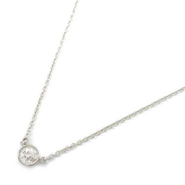 TIFFANY＆CO Elsa Peretti 1P Diamond Necklace Pt950 Platinum Used women Pendant