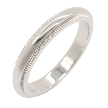 TIFFANY＆CO Milgrain Bundling Ring Pt950 Platinum Used women US size 5