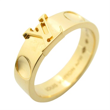 LOUIS VUITTON Berg empreinte Ring 18KYG Yellow Gold Used US size 6.5 Women