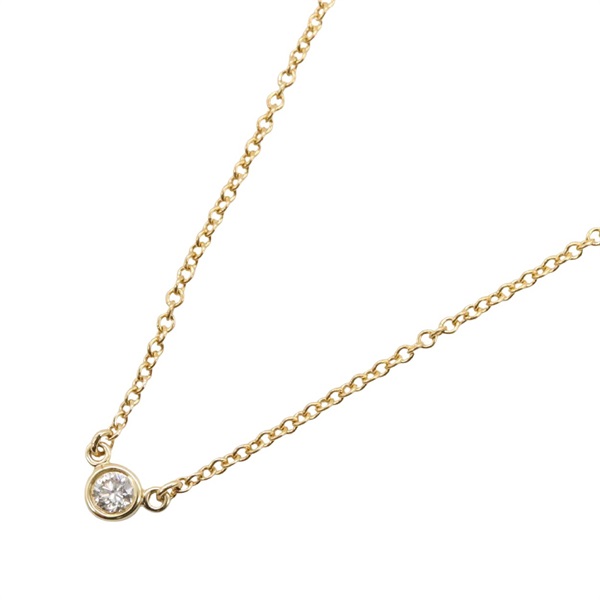 TIFFANY＆CO By the Yard Diamond Necklace Pendant 18KYG Yellow Gold Used women
