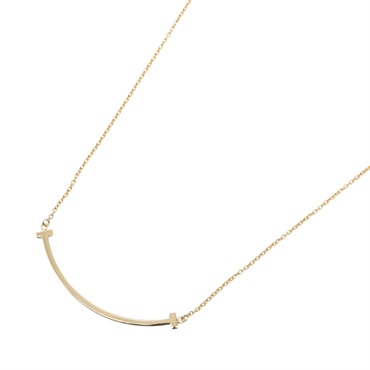 TIFFANY＆CO T Smile Small Necklace 18KYG Yellow Gold Used women