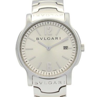 BVLGARI Solo tempo Wrist Watch ST35S Quartz Stainless Steel Used mens