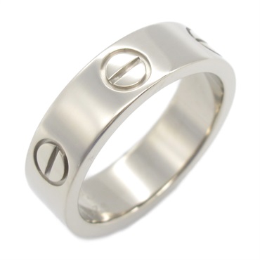CARTIER Love Ring 18KWG White Gold Used unisex Us size 5.5 #51